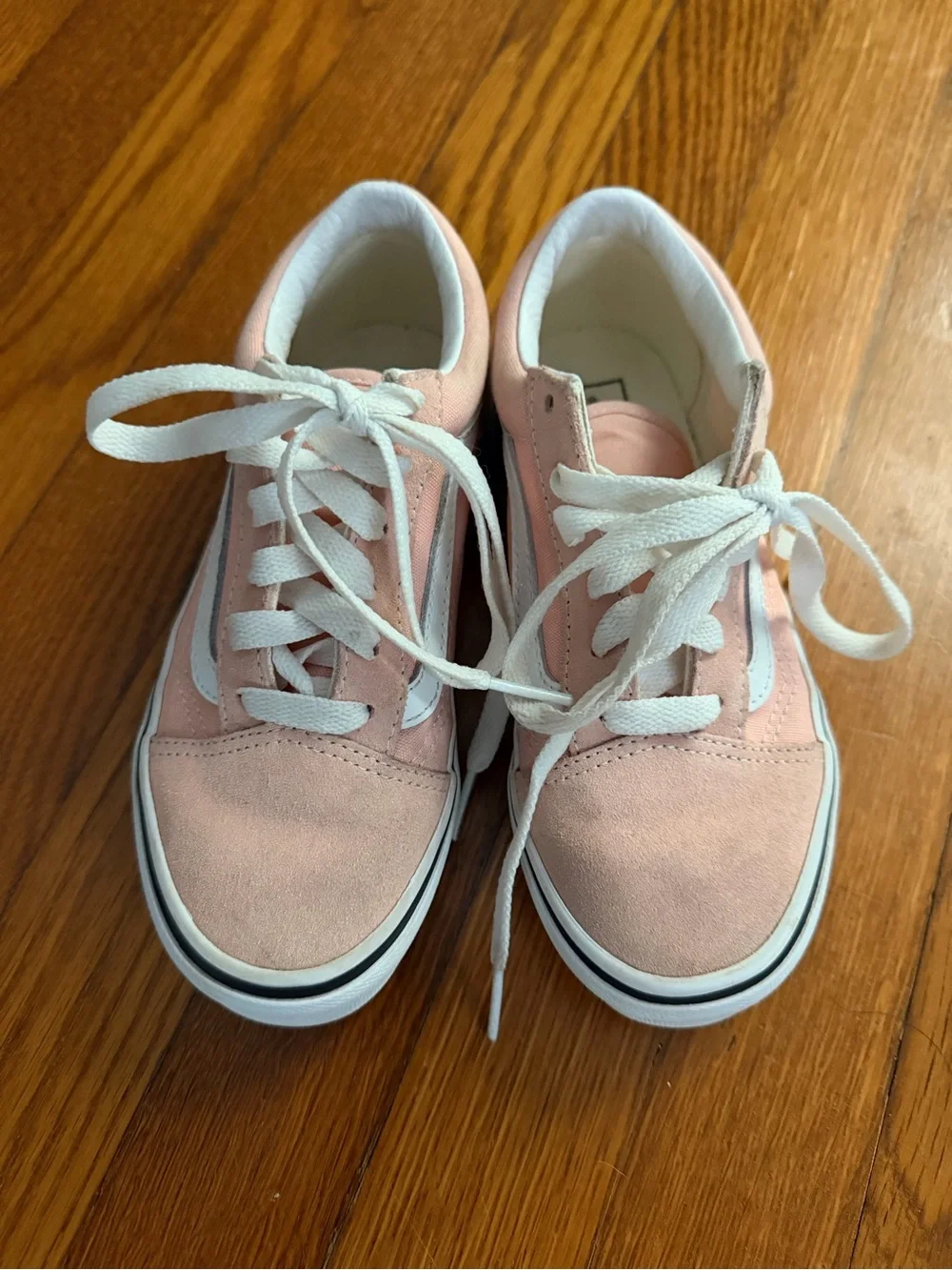 Classic Pink Suede Low-Top Sneakers - kids